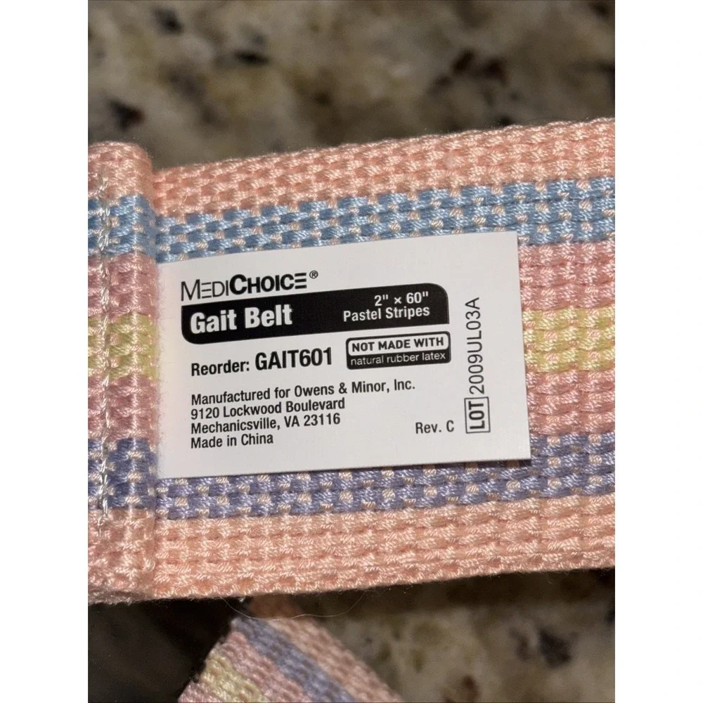 Pastel Gait Belt 60